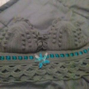 Handmade crocheted halter top
